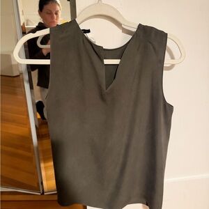 Theory Olive Sleeveless Tank Top